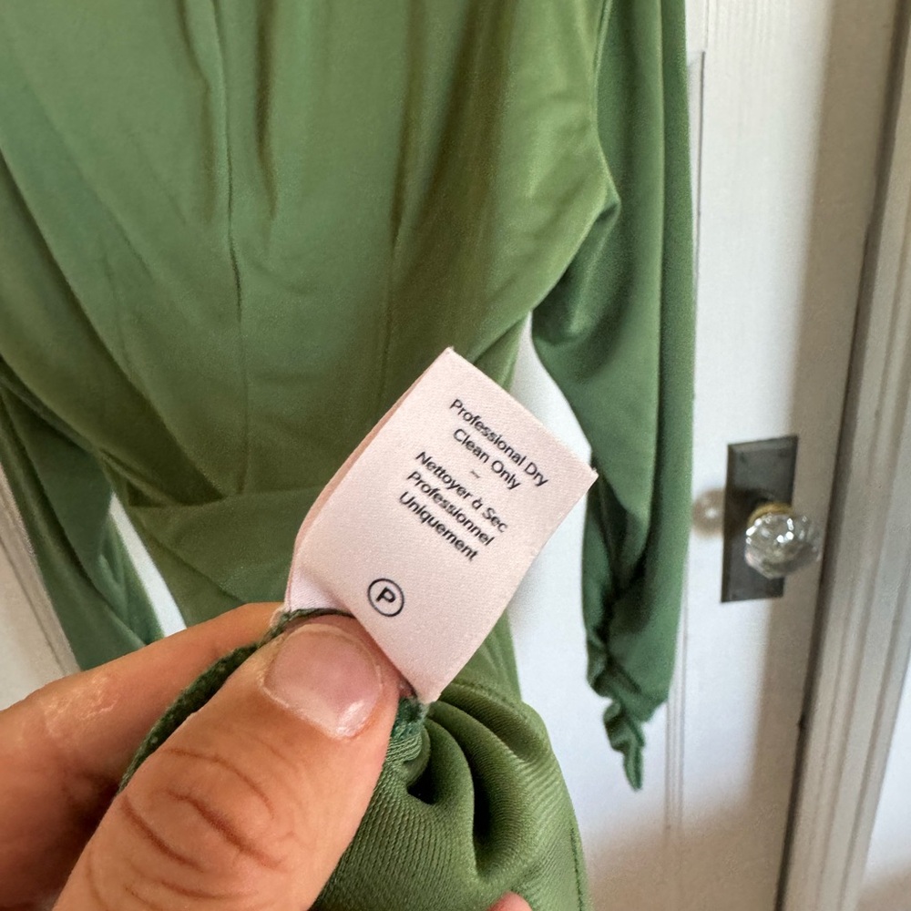 Cinq a Sept green Arden Ruched dress size small - Picture 9 of 11